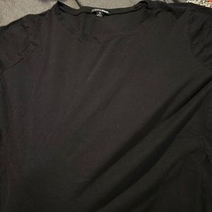 Fashion nova black shirt with slits on the sides